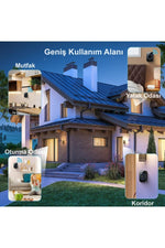 TriLine 2 Alıcılı Kablosuz Uzaktan Kumandalı LED Kapı Zili - Görsel 5