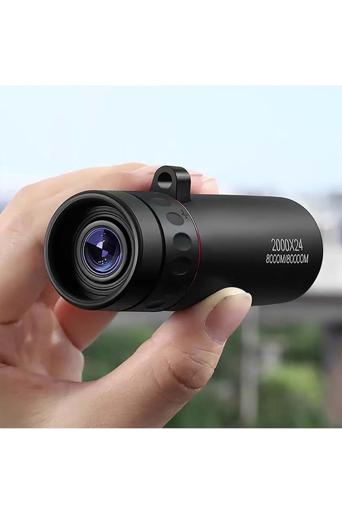 TriLine 2000x24 Zoom Monoküler Mini Taşınabilir HD Dürbün Su Geçirmez Tripod Telefon Tutacağı