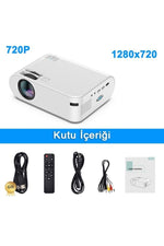 TriLine P62 Full Hd Destekli Wifi & Ios & Android Cep Tel Yansıtma Mini Projeksiyon Cihazı - Görsel 7