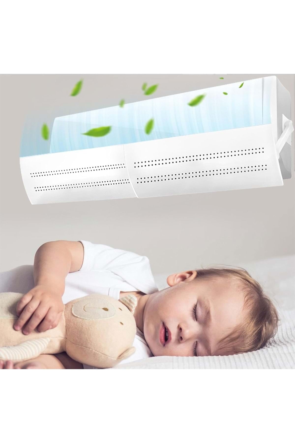 TriLine Delikli Ayarlanabilir 58-105 CM Klima Hava Yönlendirici Klima Aparatı Klima Siperliği - Görsel 7