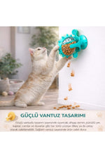 TriLine Akıllı Kedi Oyuncağı Mama Dağıtıcı Zeka Geliştirici İnteraktif Yavaş Besleme Özellikli - Görsel 4