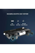 TriLine Bluetooth Hoparlör Şarjlı Ses Sistemi LED Ekran FM Çalar Saat Sıcaklık PC USB Aux Tf Kart - Görsel 5