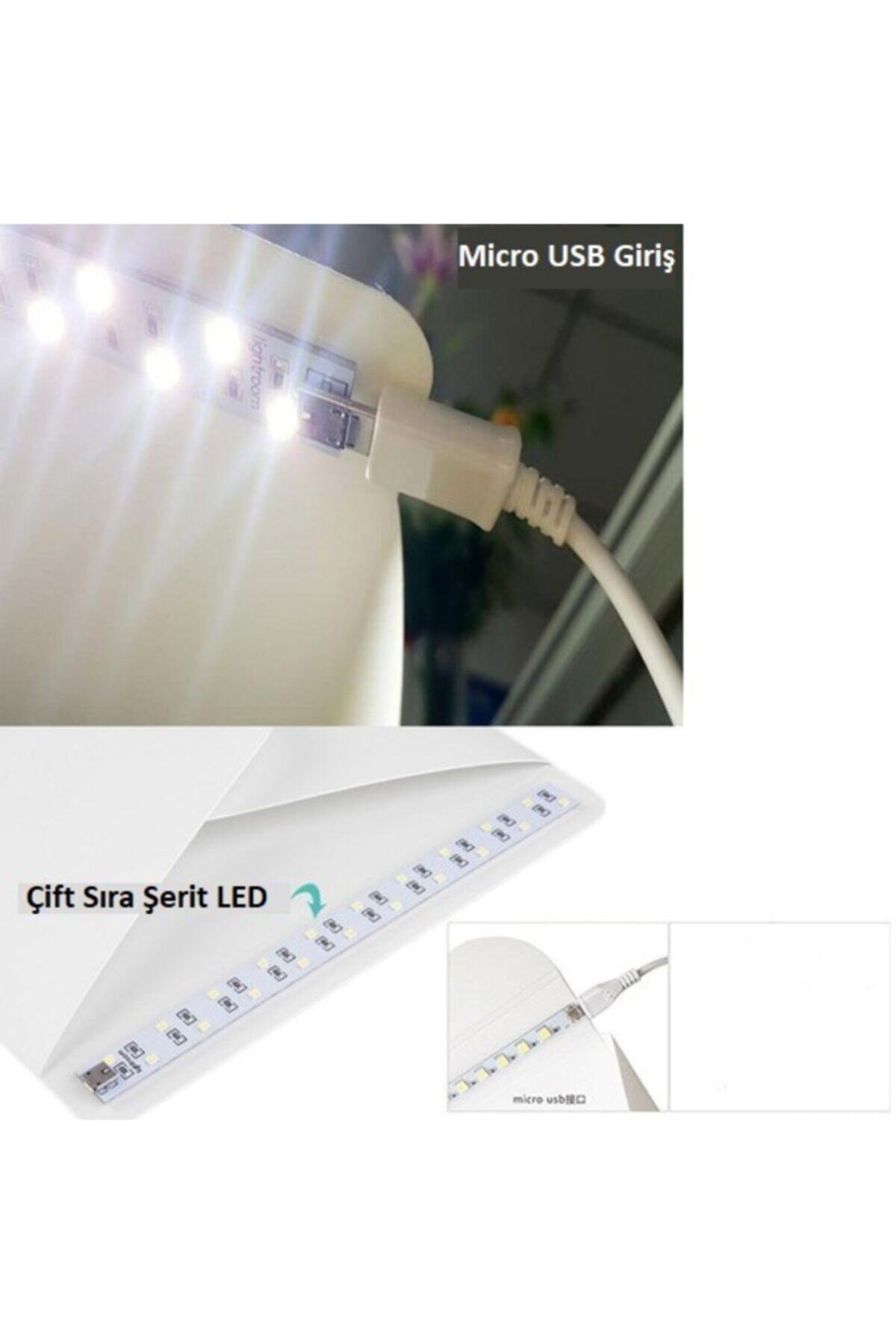 TriLine Mini Stüdyo Led Işıklı 40x40 Cm Taşıma Çantalı Ürün Fotoğraf Çekim Çadırı Pratik Katlanabilir - Görsel 6