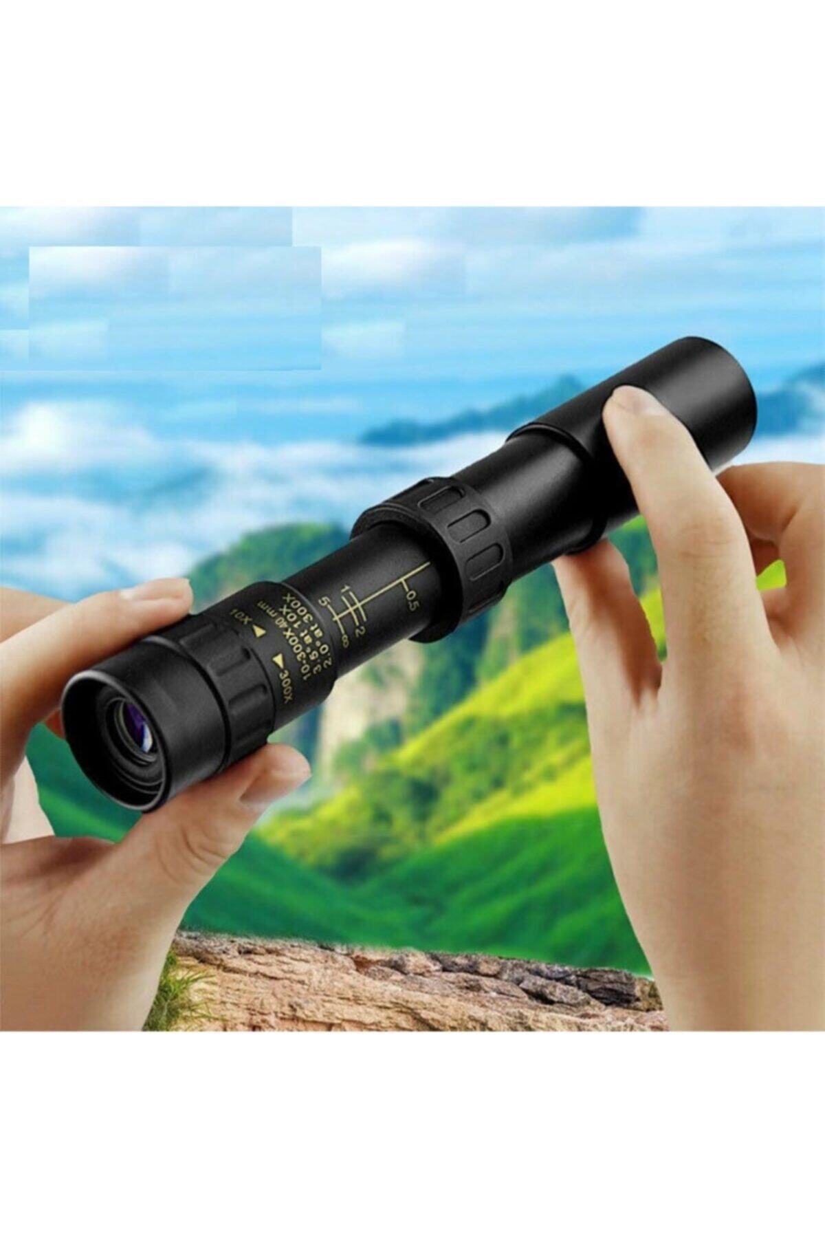 TriLine 10-300x40mm Zoom Monoküler Teleskop Taşınabilir Su Geçirmez Dürbün