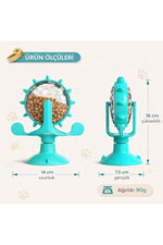TriLine Akıllı Kedi Oyuncağı Mama Dağıtıcı Zeka Geliştirici İnteraktif Yavaş Besleme Özellikli - Görsel 5