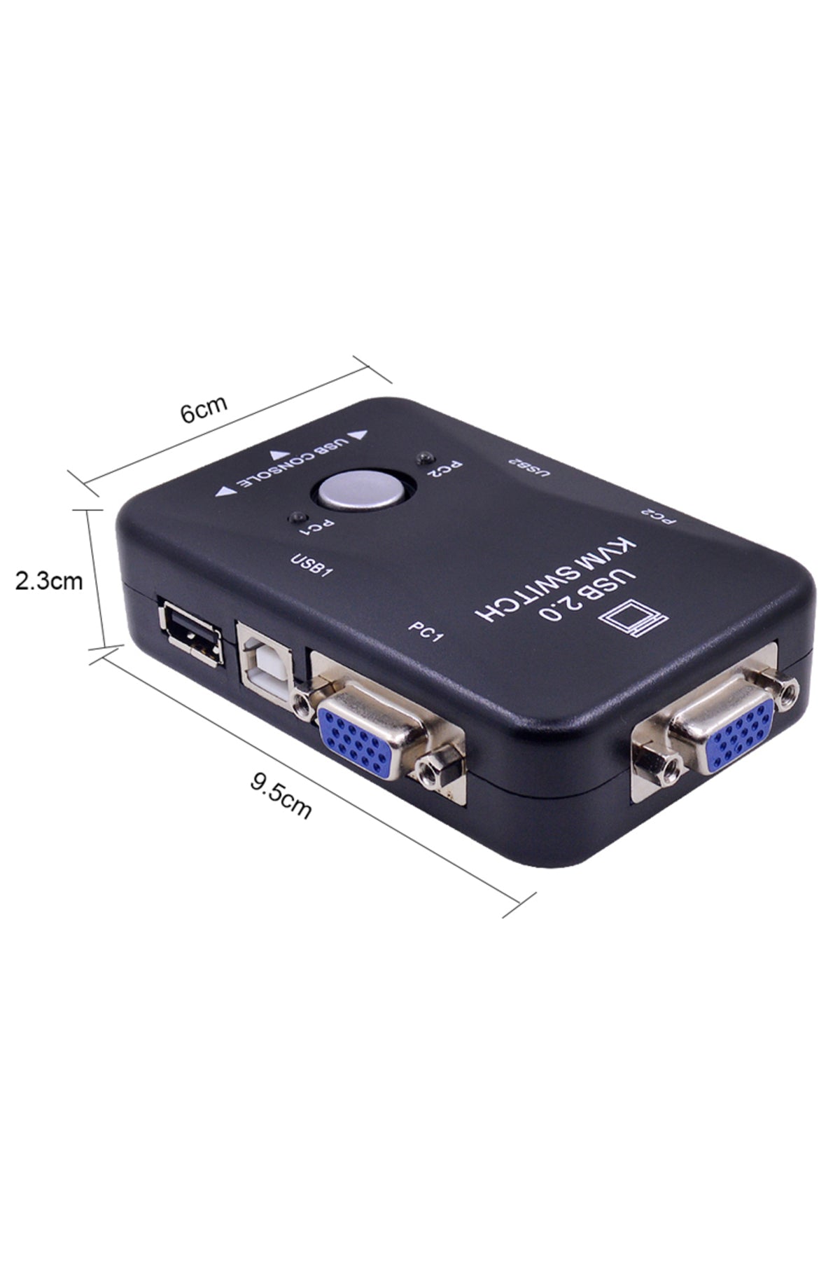 TriLine 2 Port Usb Kvm Switch 2pc Tek Monitör Kontrol - Görsel 5