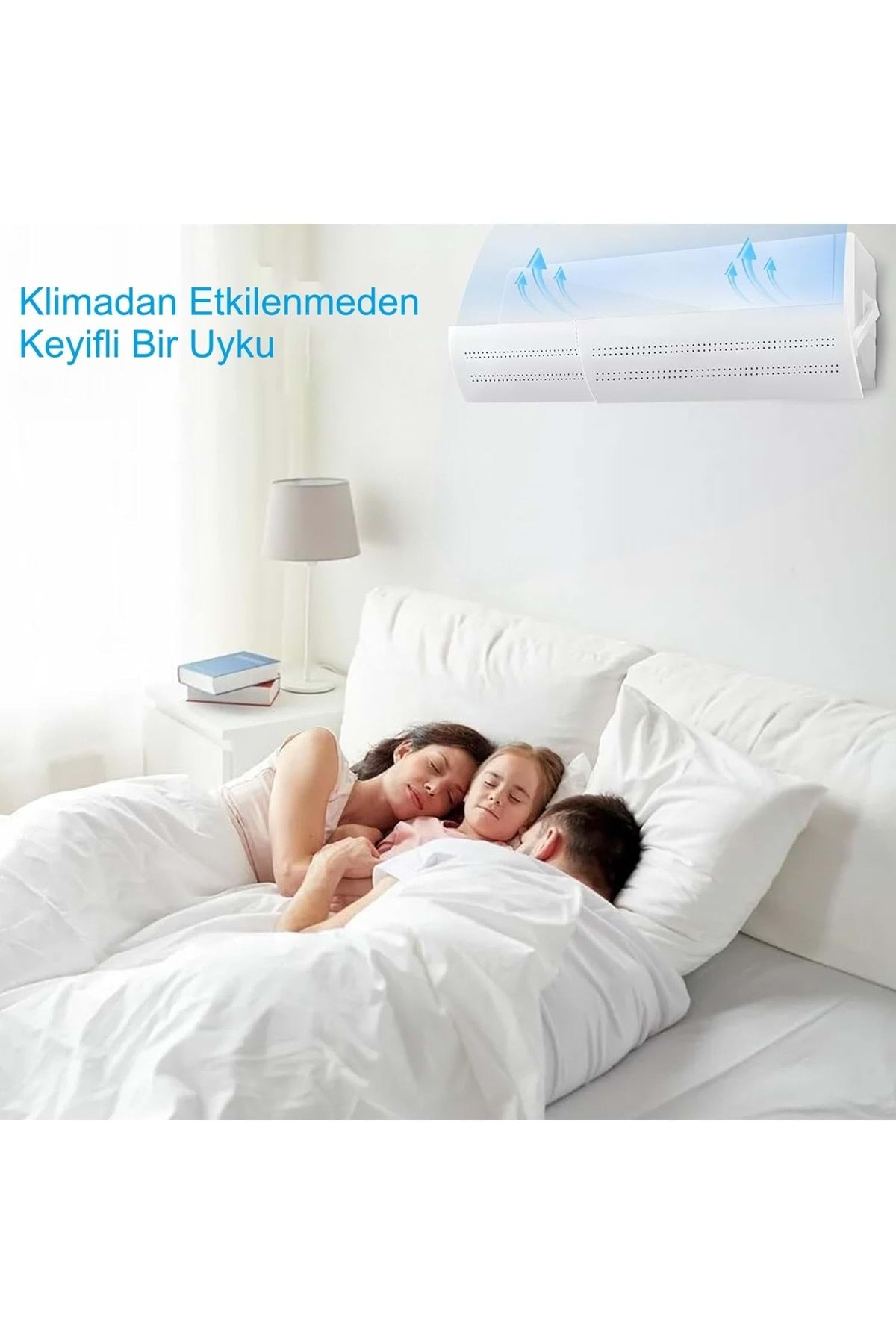 TriLine Delikli Ayarlanabilir 58-105 CM Klima Hava Yönlendirici Klima Aparatı Klima Siperliği - Görsel 2