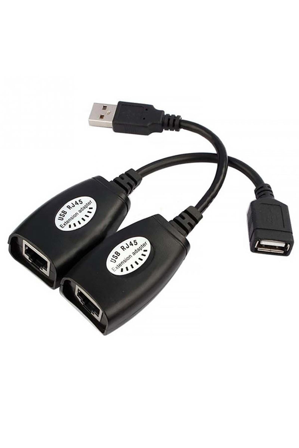 TriLine Usb2.0 Rj45 Extender Uzatma Kablosu Cat5-cat6 Uzatıcı
