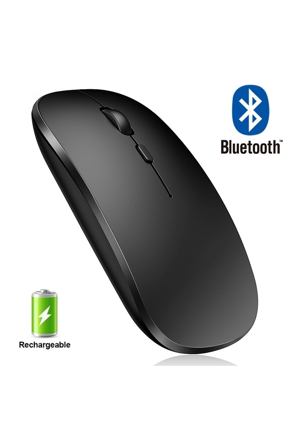 TriLine Bluetooth Şarjlı 2.4ghz Kablosuz Mouse Sessiz Tıklama