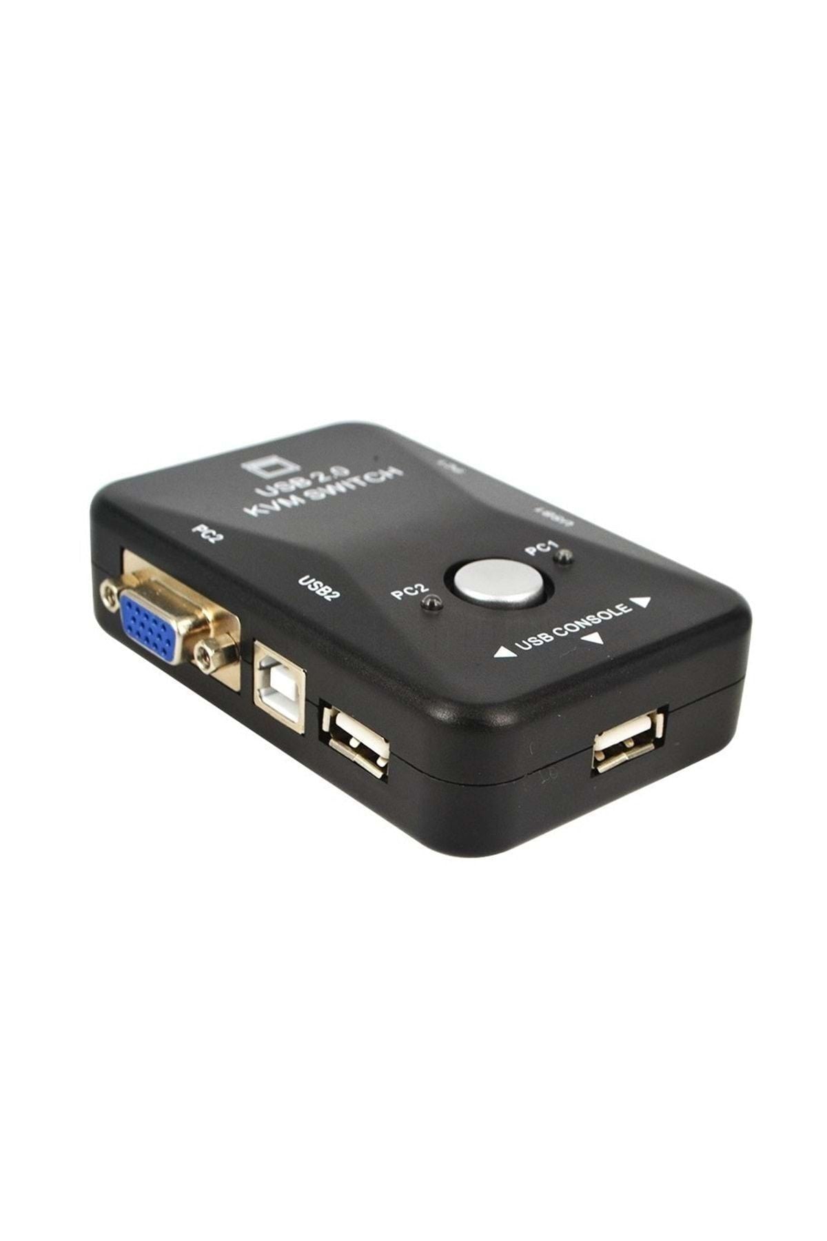 TriLine 2 Port Usb Kvm Switch 2pc Tek Monitör Kontrol
