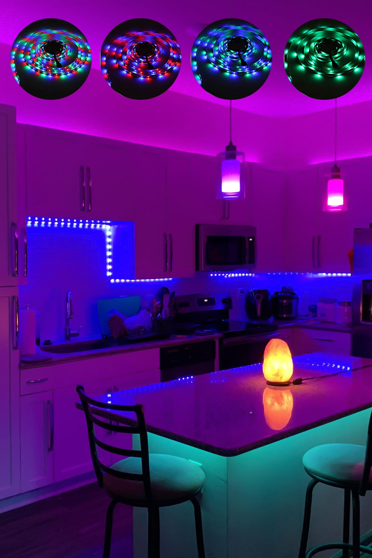 TriLine Tv Arkası 3 Metre Rgb Led Şerit Işık- 16 Renk, Uzaktan Kumandalı, Dimmer Ayarlı Silikonlu - Görsel 5