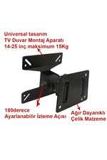 TriLine Ledtv Lcd Monitör Duvar Askı Aparat Hareketli 14-24"15kg - Görsel 3