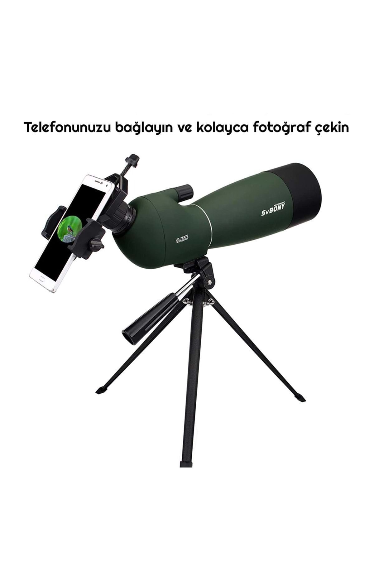 TriLine SVBONY SV28 75X Zoom Teleskop Monoküler Su Geçirmez Dürbün - Görsel 5