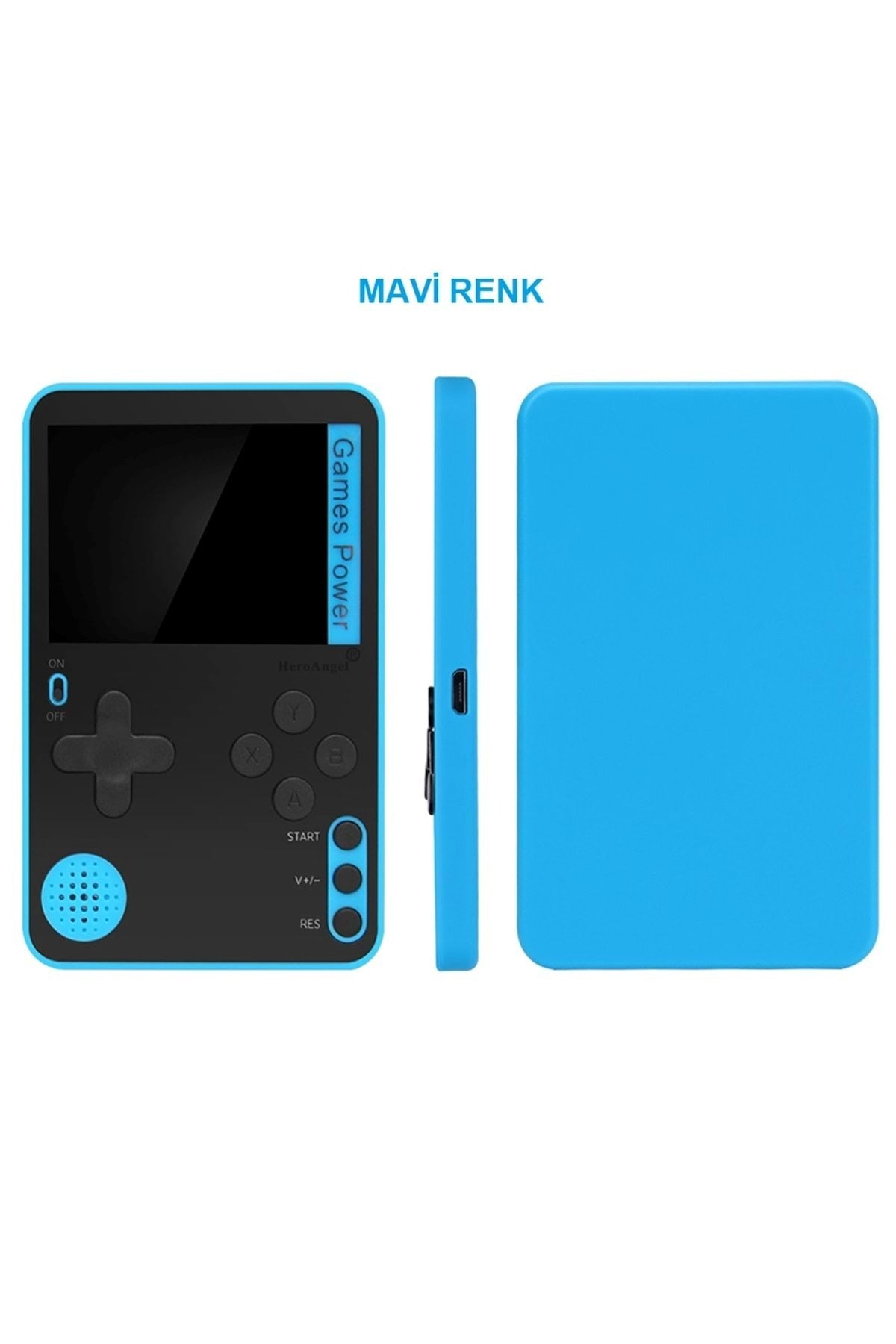 TriLine Retro Klasik 500 Oyun 2.4 inç Renkli LCD Ekran 6.5mm Slim Kasa Taşınabilir El Atarisi - Görsel 5