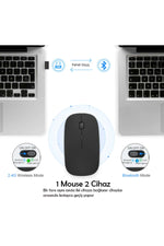 TriLine Bluetooth Şarjlı 2.4ghz Kablosuz Mouse Sessiz Tıklama - Görsel 2