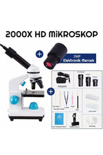 TriLine 2000x Zoom Biyolojik Hd Dijital Monoküler Mikroskop Kiti - Görsel 2