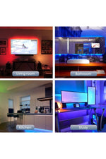 TriLine Tv Arkası 5 Metre Rgb Led Şerit Işık- 16 Renk, Uzaktan Kumandalı, Dimmer Ayarlı Silikonlu - Görsel 2
