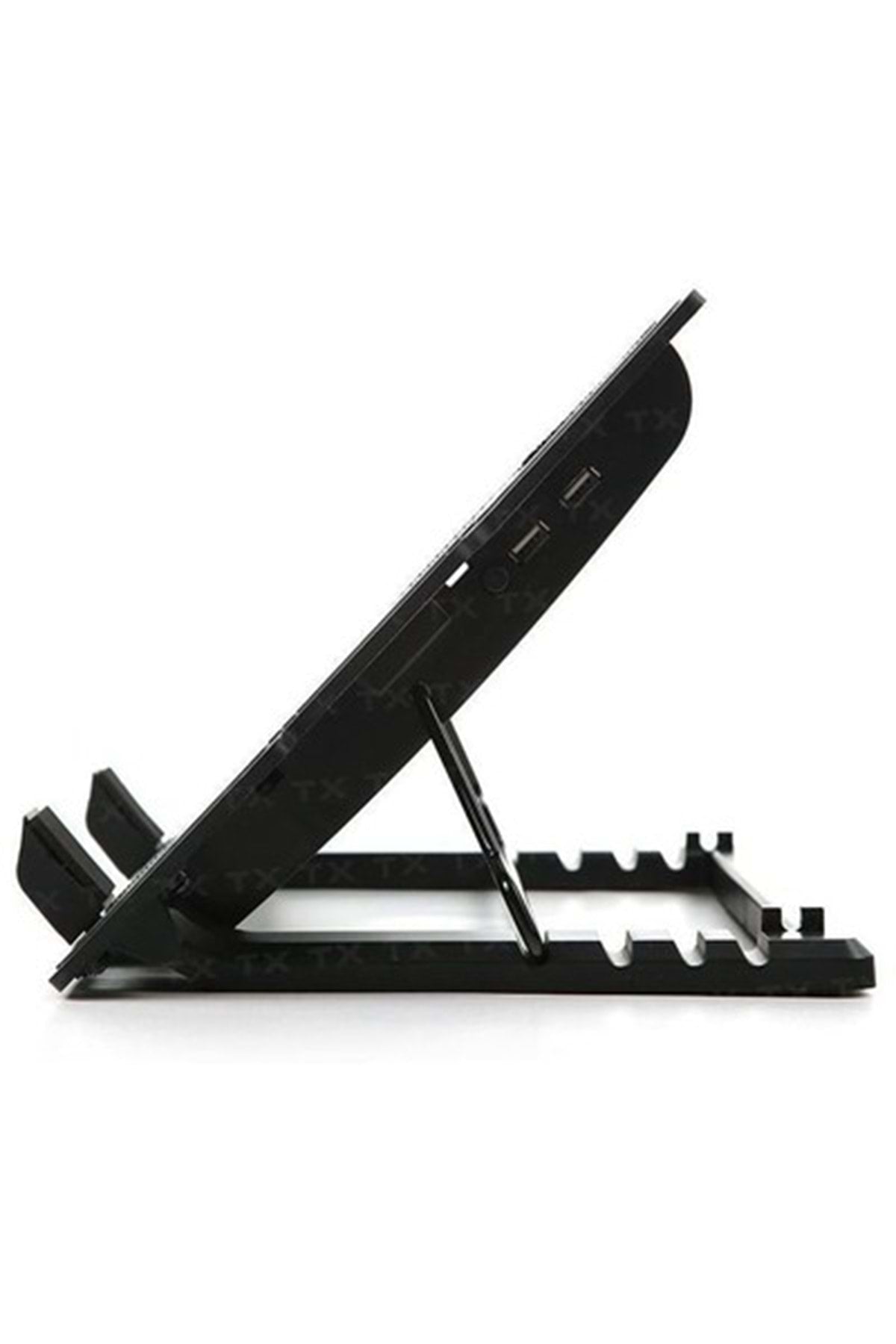 TriLine Işıklı Notebook Soğutucu Fan 5 Kademeli Stand - Görsel 2