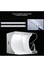 TriLine Puluz 2x20 Led Işıklı 6 Fonlu Fotoğraf Çekim Çadırı 20x20 Cm - Görsel 3