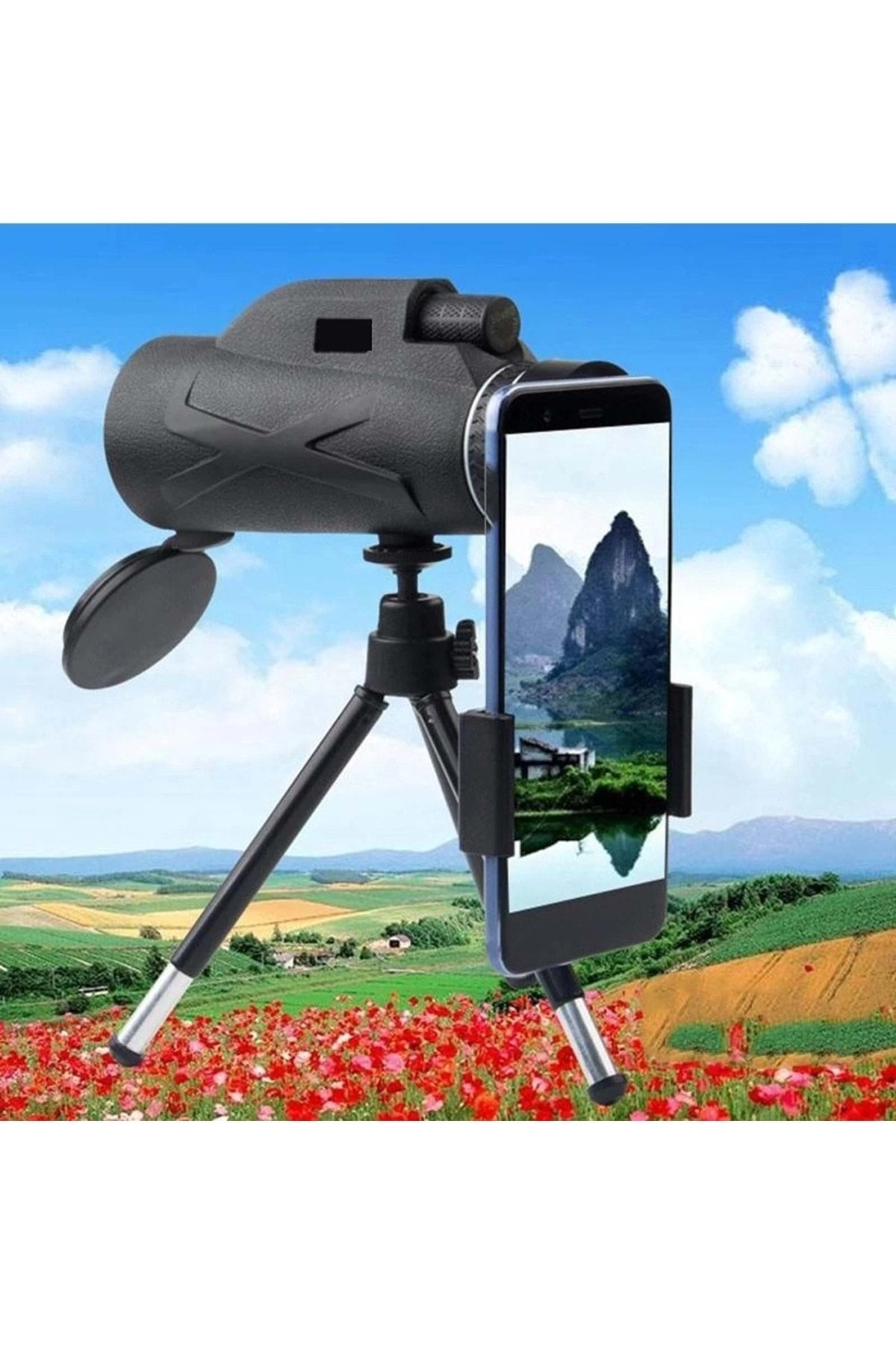 TriLine 80x Dürbün Zoom Tek Göz Monoküler Hd El Teleskopu - Görsel 3