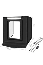 TriLine Puluz Pro 2x32 Led Işıklı 40x40cm Fotoğraf Çekim Çadırı - Görsel 3
