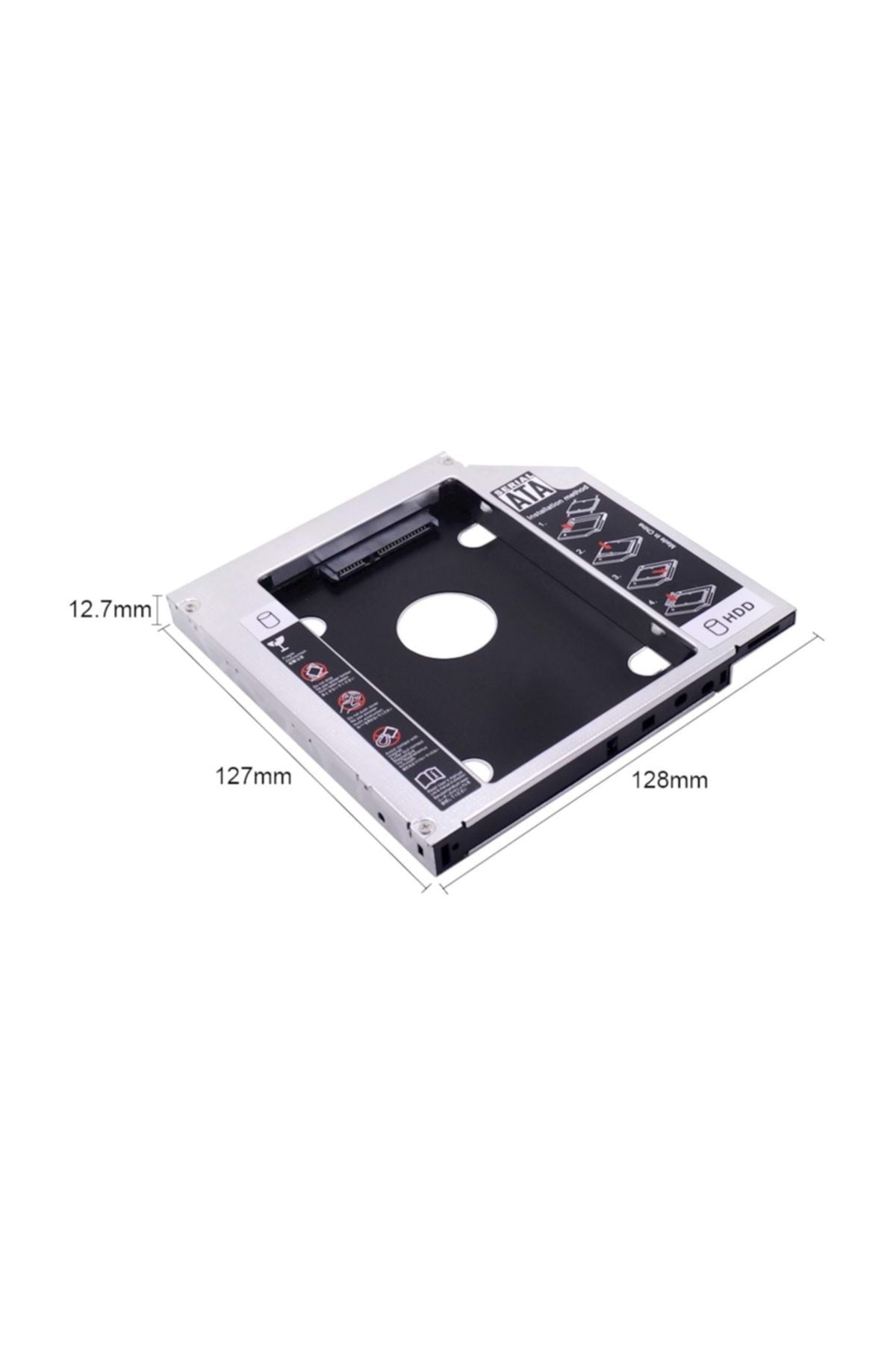 TriLine 12.7mm Cady Ssd Sata Harddisk Kutu Notebook Hdd Kızak - Görsel 3