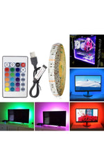 TriLine Tv Arkası 5 Metre Rgb Led Şerit Işık- 16 Renk, Uzaktan Kumandalı, Dimmer Ayarlı Silikonlu - Görsel 3