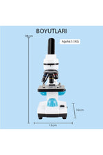 TriLine 2000x Zoom Biyolojik Hd Dijital Monoküler Mikroskop Kiti - Görsel 4