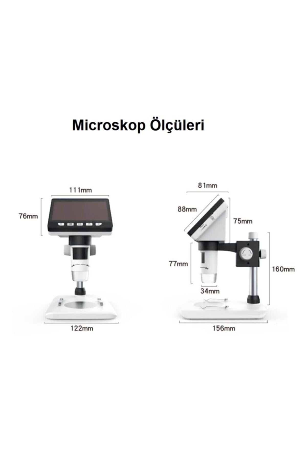 TriLine 1000x Dijital 1080p 4.3 Inç Lcd Ekranlı Usb Hd Mikroskop - Görsel 5