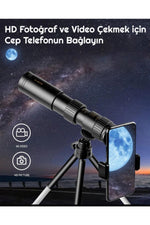 TriLine 10-300x40mm Zoom Monoküler Teleskop Taşınabilir Su Geçirmez Dürbün - Görsel 4