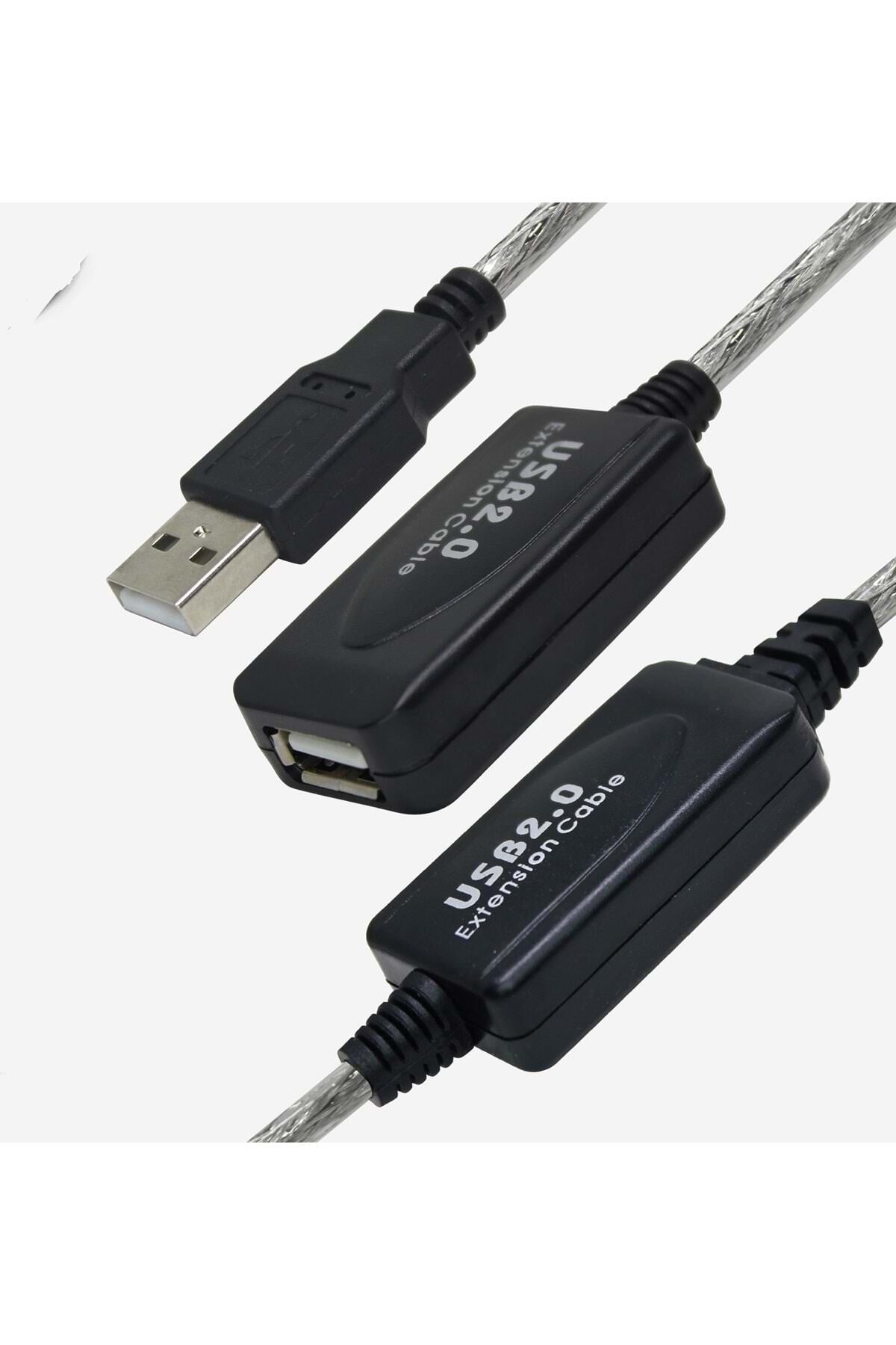TriLine 20 Metre Usb2.0 Sinyal Güçlendirici Profesyonel Çipli Usb Extension Uzatma Kablosu - Görsel 5