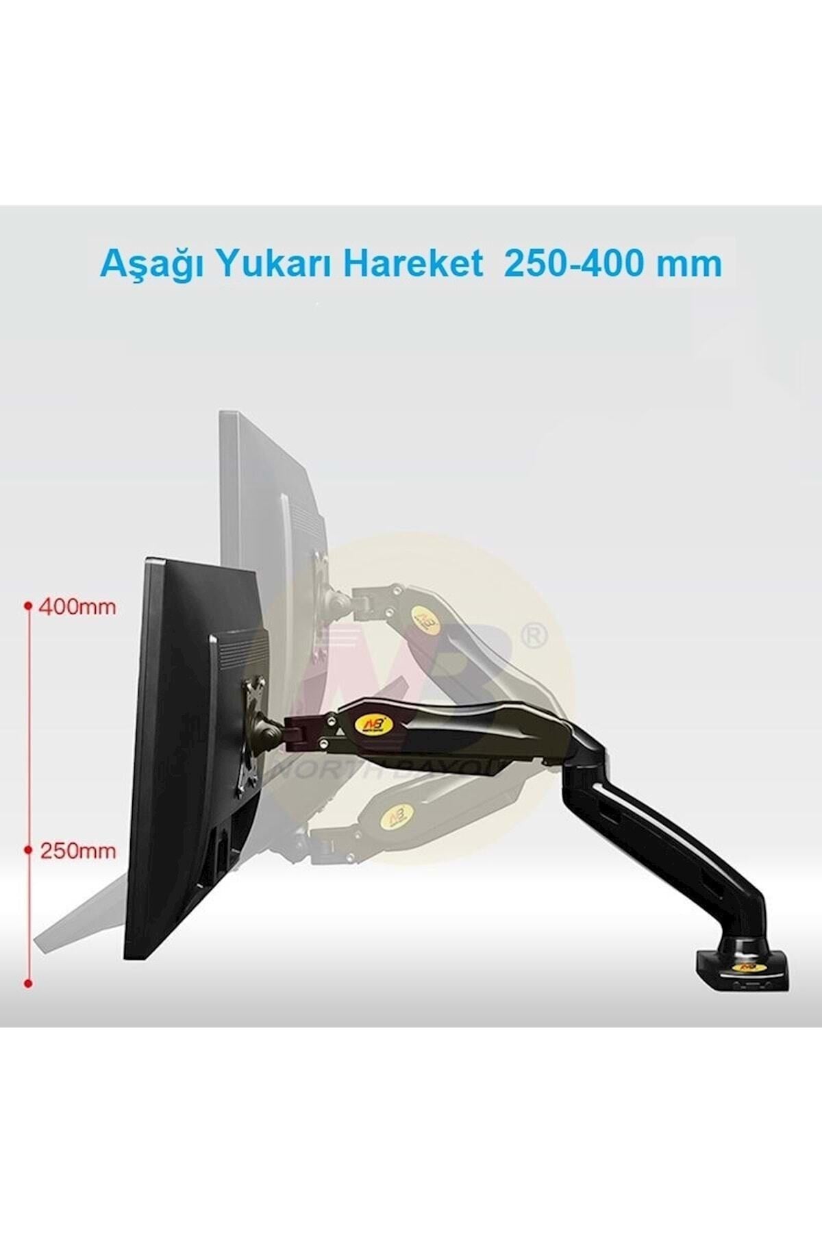 TriLine North Bayou Nb F80 Alüminyum Amortisörlü Gazlı Hareketli 17-30" Masa Tutucu - Görsel 5