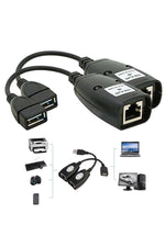 TriLine Usb2.0 Rj45 Extender Uzatma Kablosu Cat5-cat6 Uzatıcı - Görsel 5