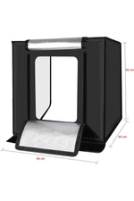 TriLine 60x60cm Profesyonel Stüdyo Led Işıklı Ürün Fotoğraf Çadırı - Görsel 5