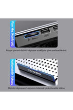 TriLine Icecoorel Alimünyum Hız Ayarlı Notebook Soğutucu Ergonomik Stand - Görsel 6