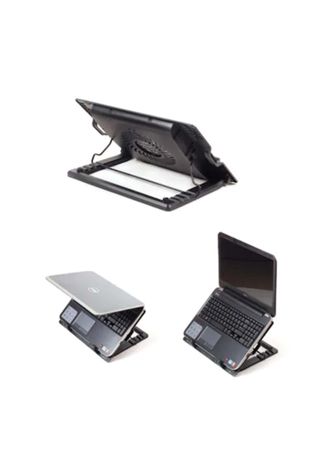 TriLine Işıklı Notebook Soğutucu Fan 5 Kademeli Stand - Görsel 6